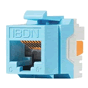 Belden Cat 6 Jack, Keyconnect (Keystone Style), Blue Part Number: AX101326